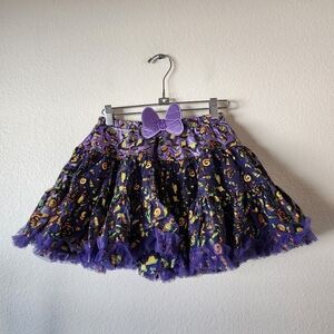 Disney Parks Halloween Candy Pattern Lined Layered Ruffle Skirt L